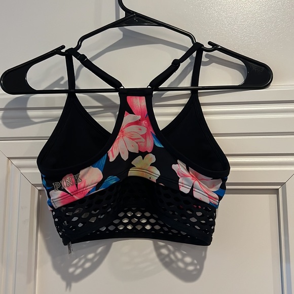 Victoria's Secret PINK Ultimate Lightly Lined Sports Bra Bralette Tropical XS - Picture 2 of 5